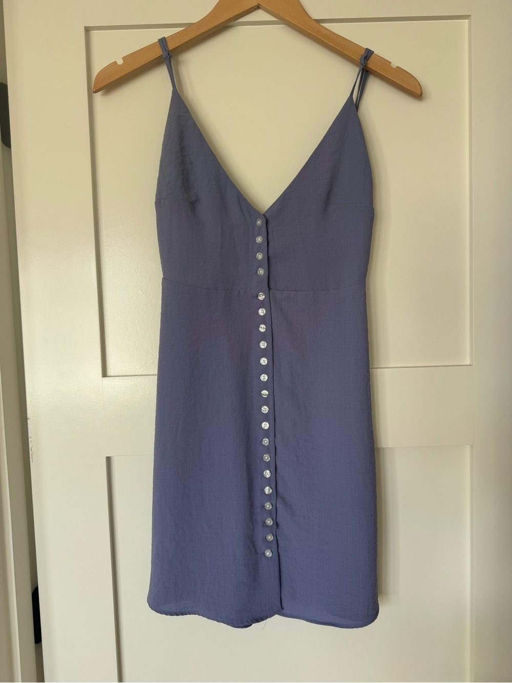 Urban Outfitters Lilac Button-Front Slip Dress